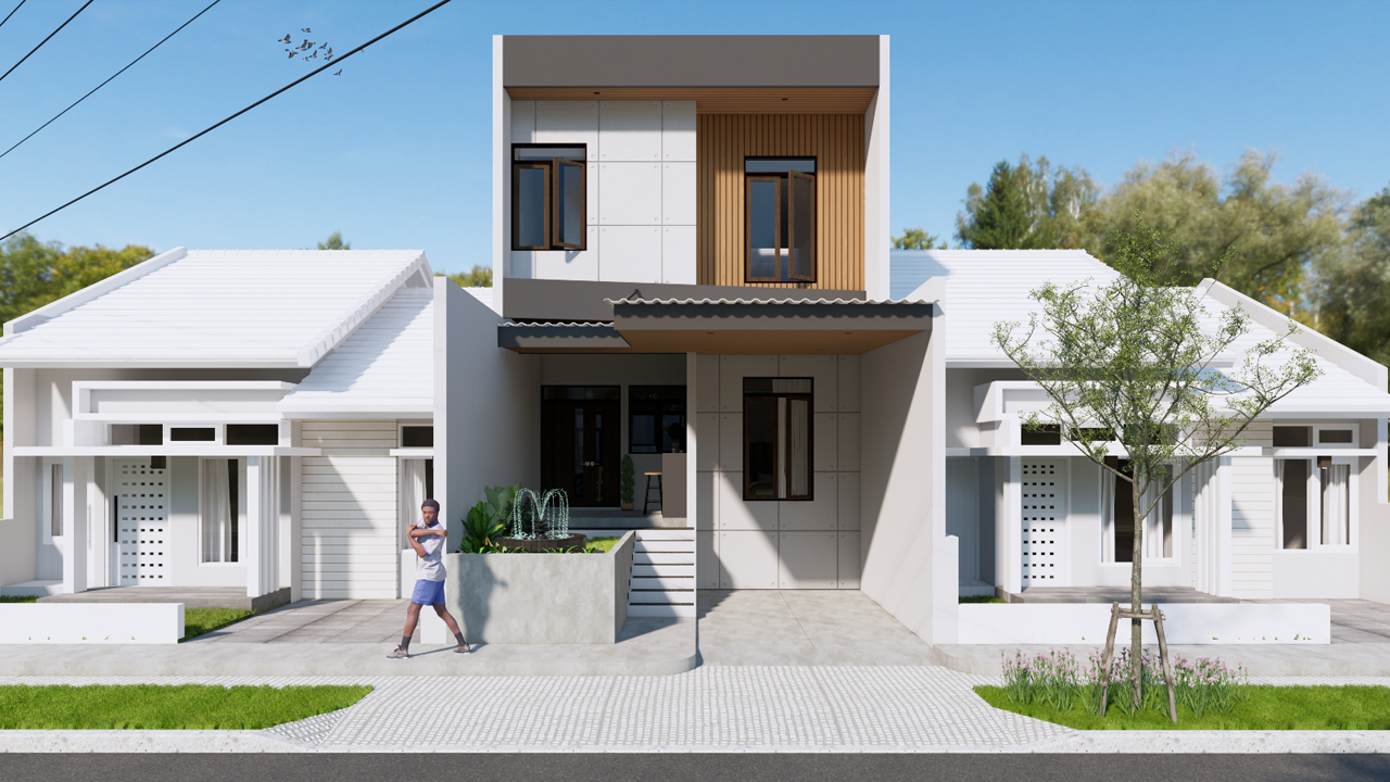Desain Arsitek - Rumah Tinggal 2 Lantai - Bogor